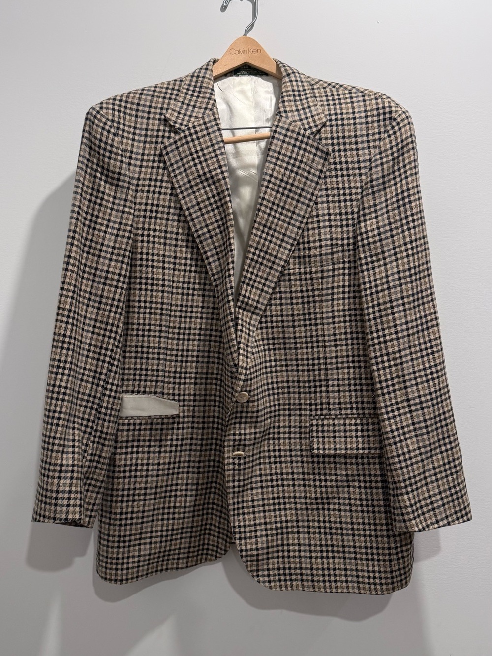 Vintage 1970s/80s IZOD Plaid Sport Coat Blazer Men’s Made in USA The Man’s Shop